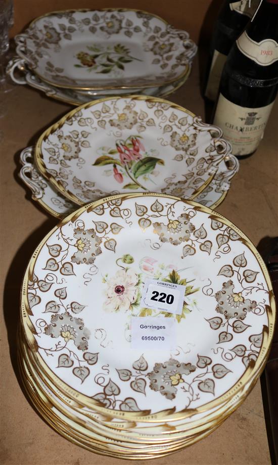 19th Century dessert service(-)